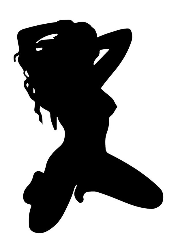Sexy Woman Silhouette Explicit, Vinyl Die Cut Sticker