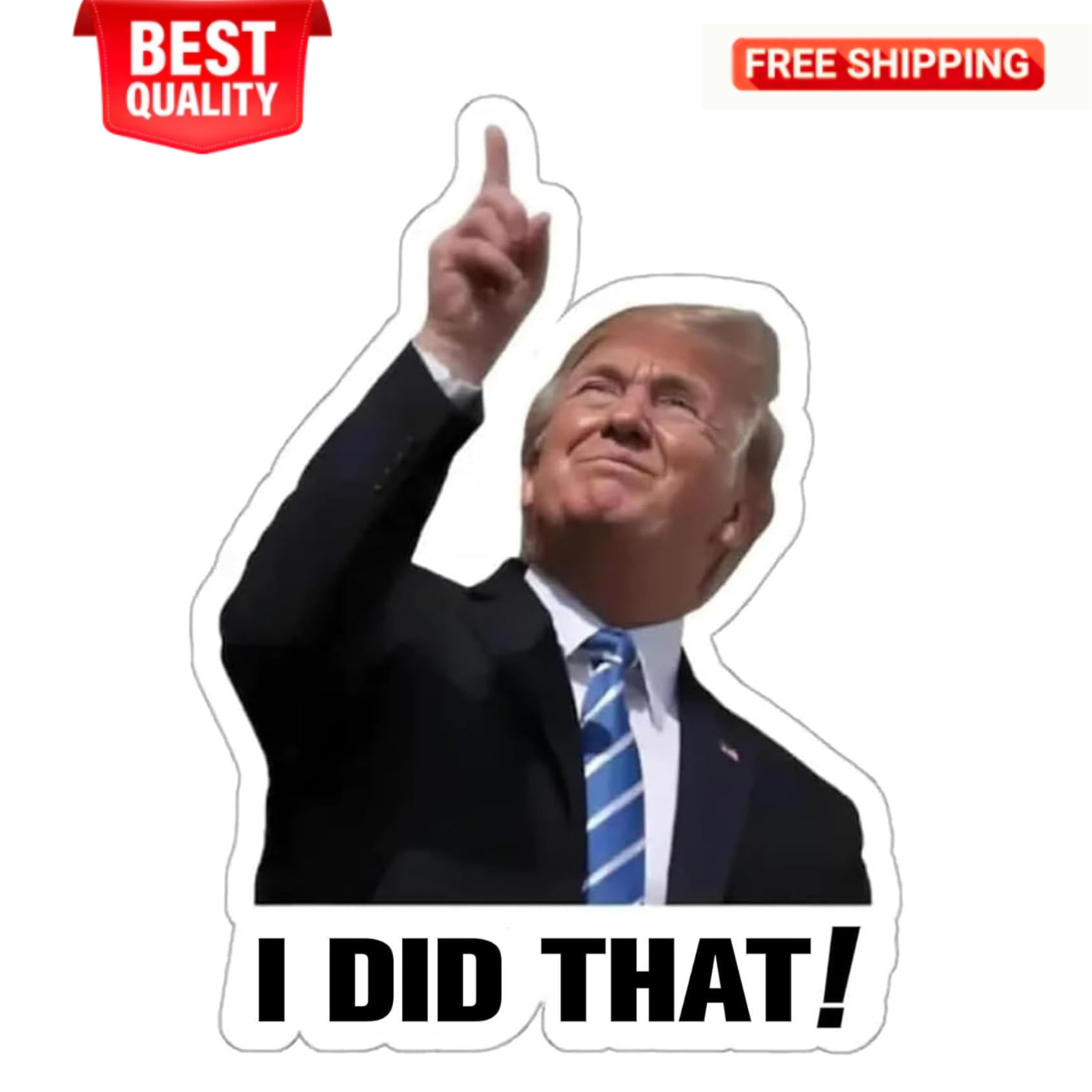100PCS Trump I Did that Stickers, 2 Inch Waterproof Vinyl Decals Funny Bumper St