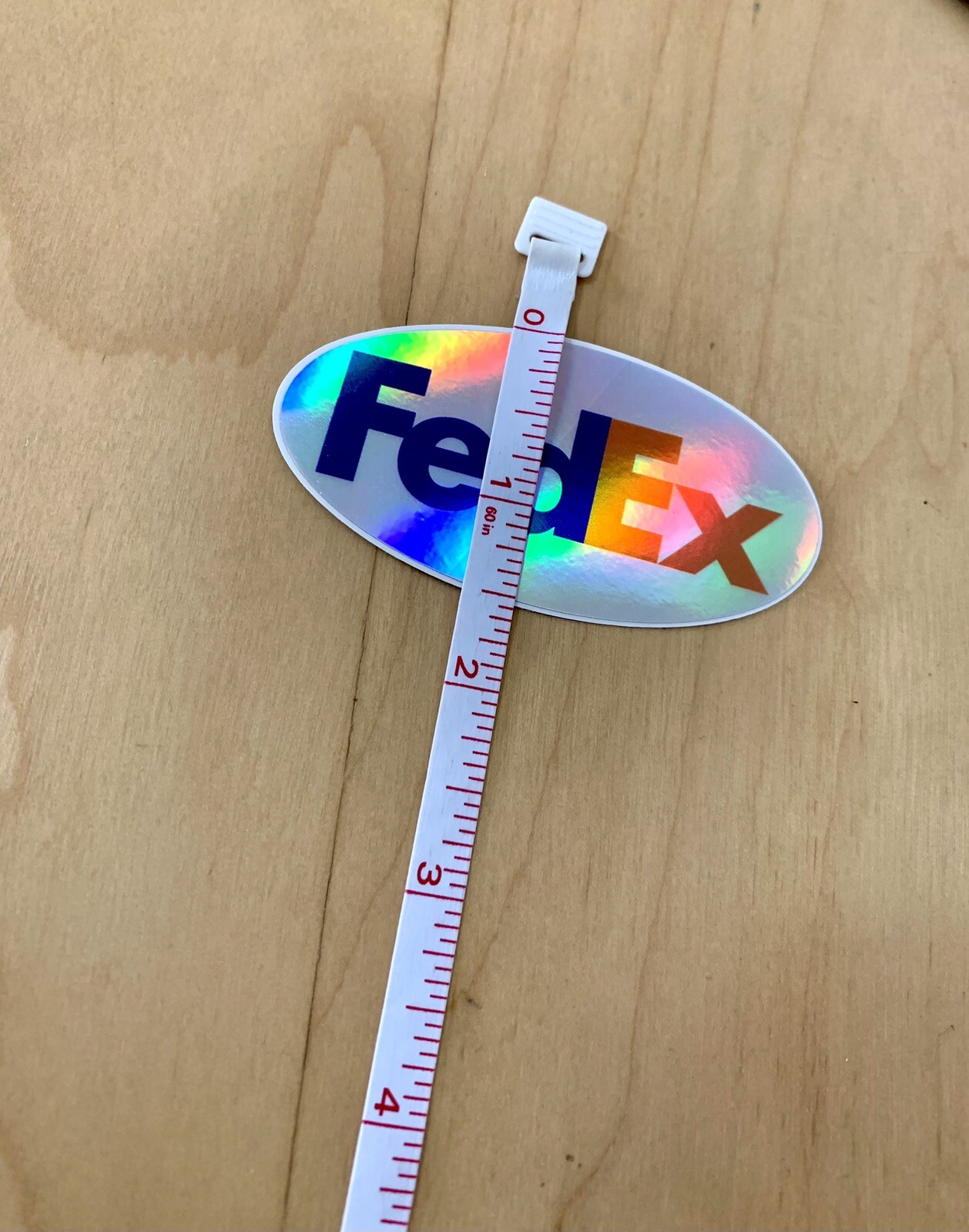 FedEx Holographic Vinyl Sticker Decal 3” Weather Proof High Quality USA Seller