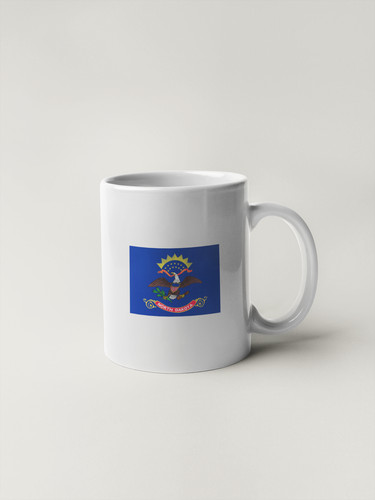 State of North Dakota Flag Sticker Decal USA North Dakota State