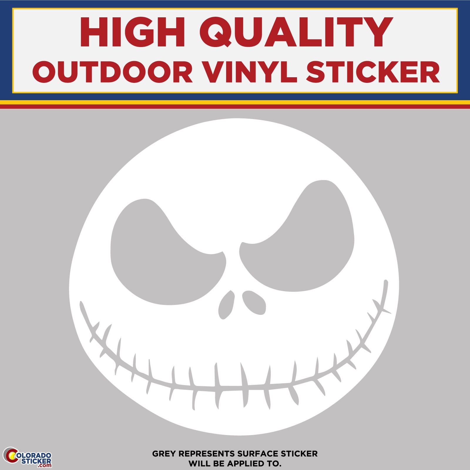 Jack Skellington, Die Cut High Quality Vinyl Stickers