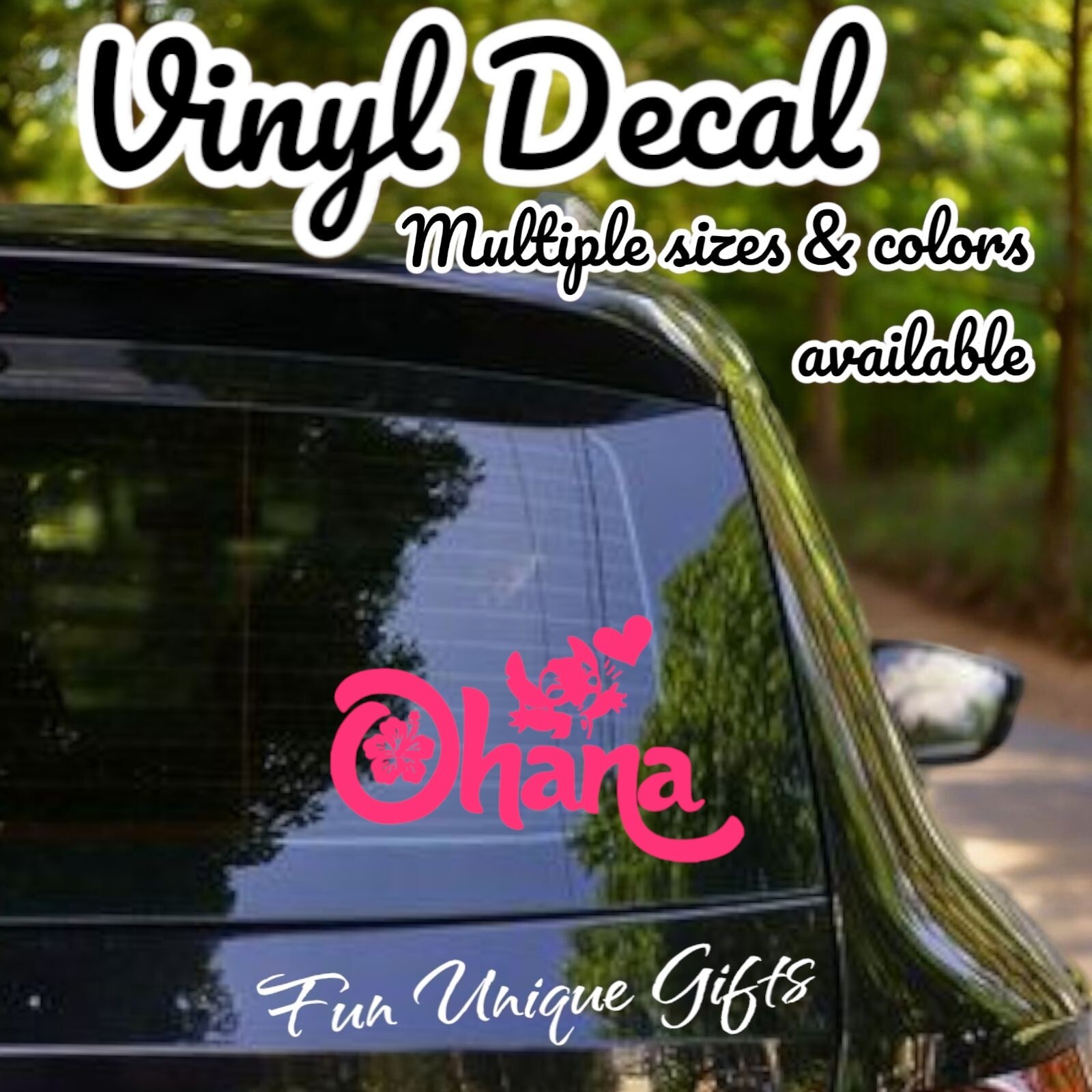 Ohana Stitch Vinyl Decal Sticker -Multiple Colors & Sizes- FREE SHIPPING