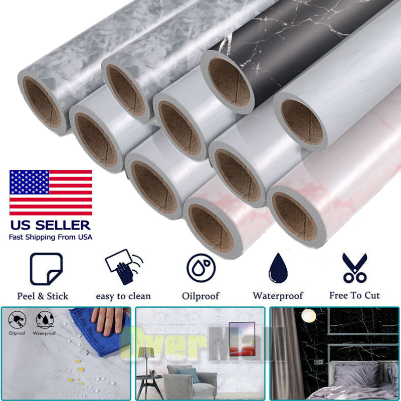 Rollo De Papel Mármol Tapiz Decorativo AutoAdhesivo Marble Contact Paper Granite