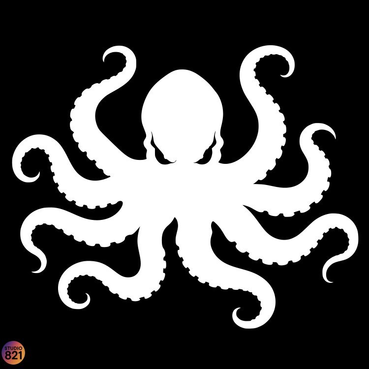 OCTOPUS Aggressive Decal Vinyl Window Sticker Laptop SEA OCEAN KRAKEN CTHULHU