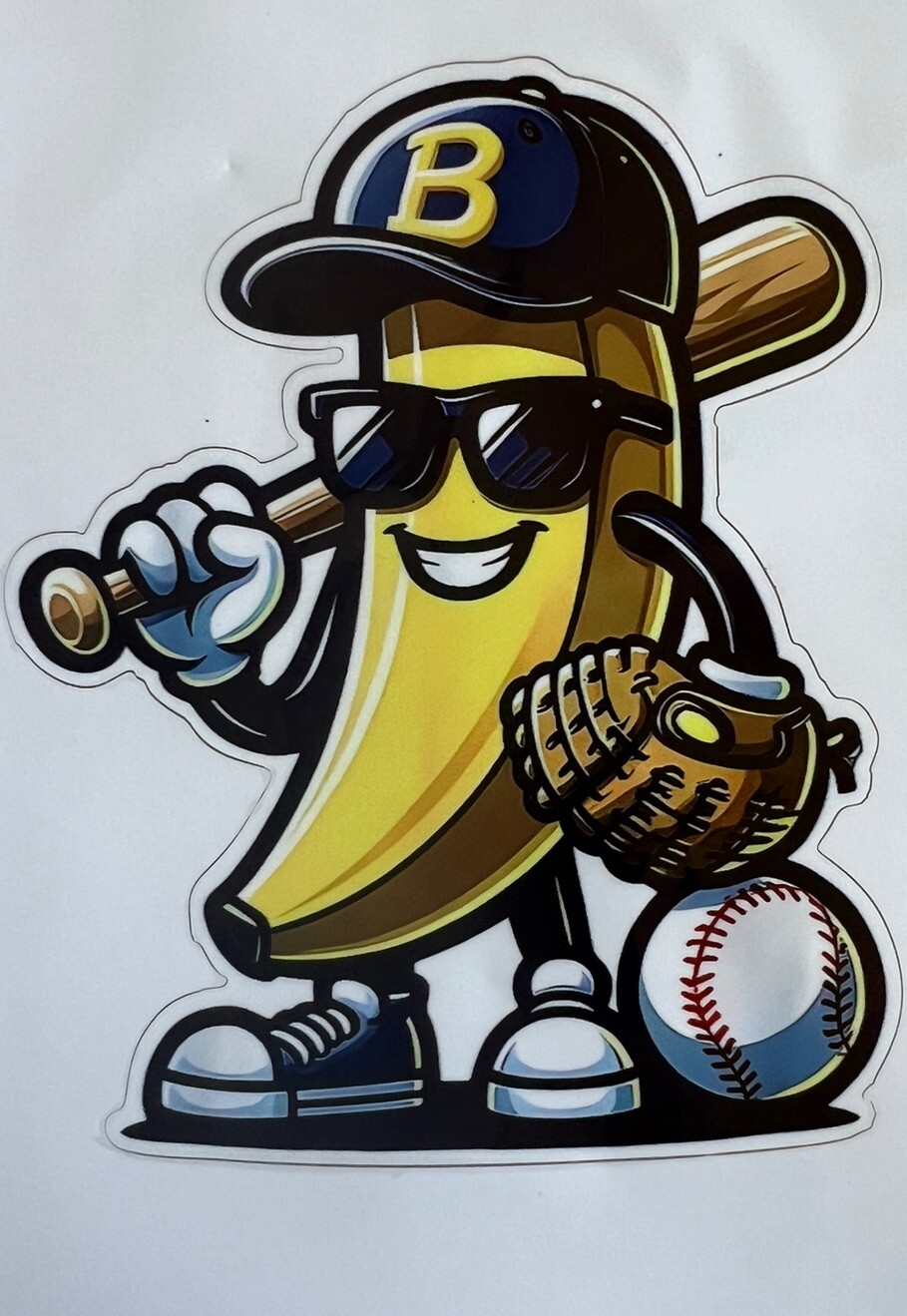 Banana Baseball Decal