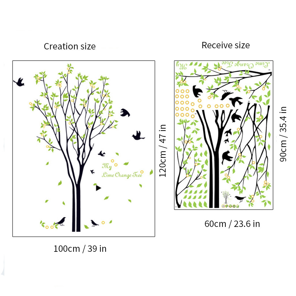 Family Tree Wall Decal Sticker Large Vinyl Photo Picture Frame Home Room Decor