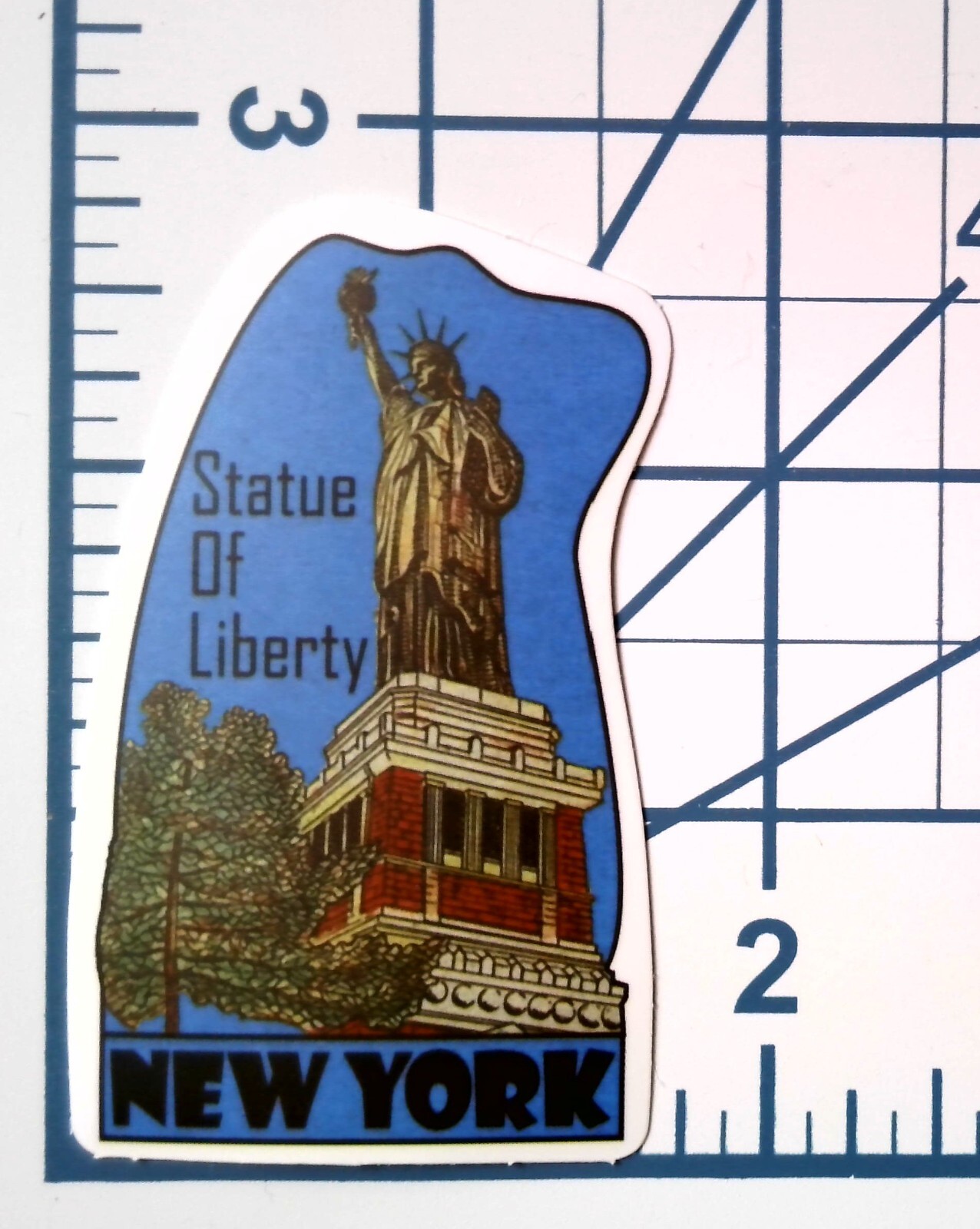Statue of Liberty New York Sticker Die Cut Vinyl Scrapbooking Travel Journal