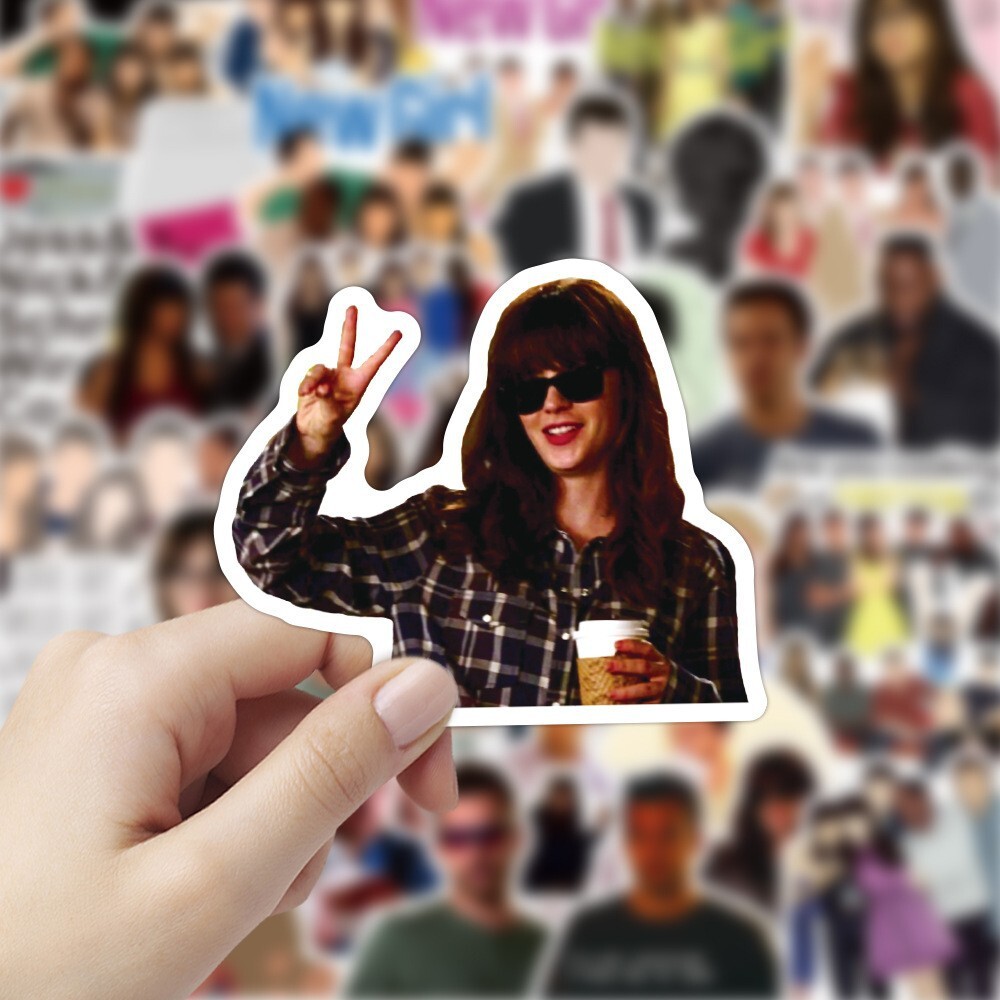100Pcs New Girl TV series Sticker for Teens Girls Scrapbooking Water Bottles