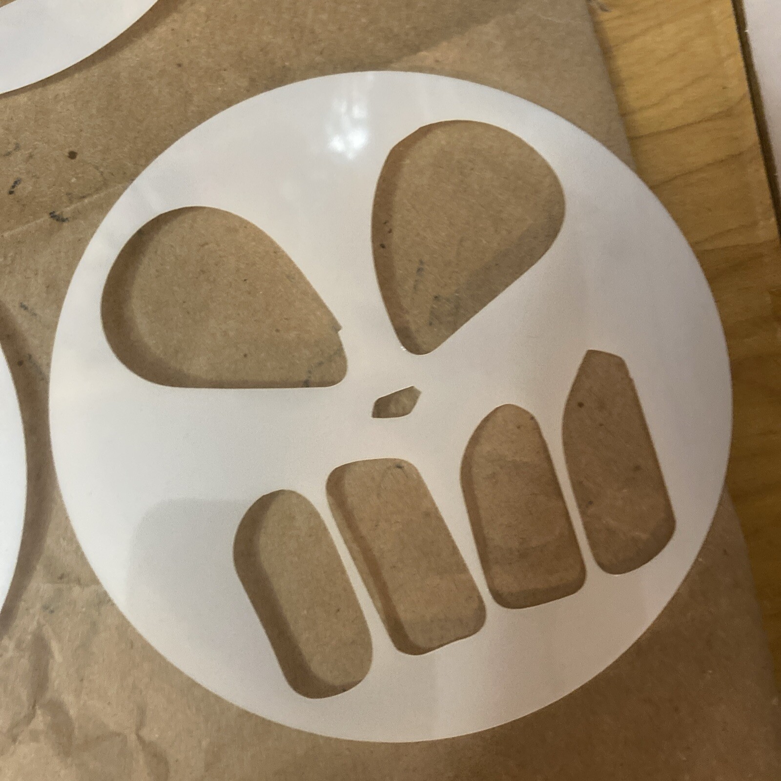 7 PACK Pumpkin Carved Faces Vinyl Decals Halloween Carving 6 In Round