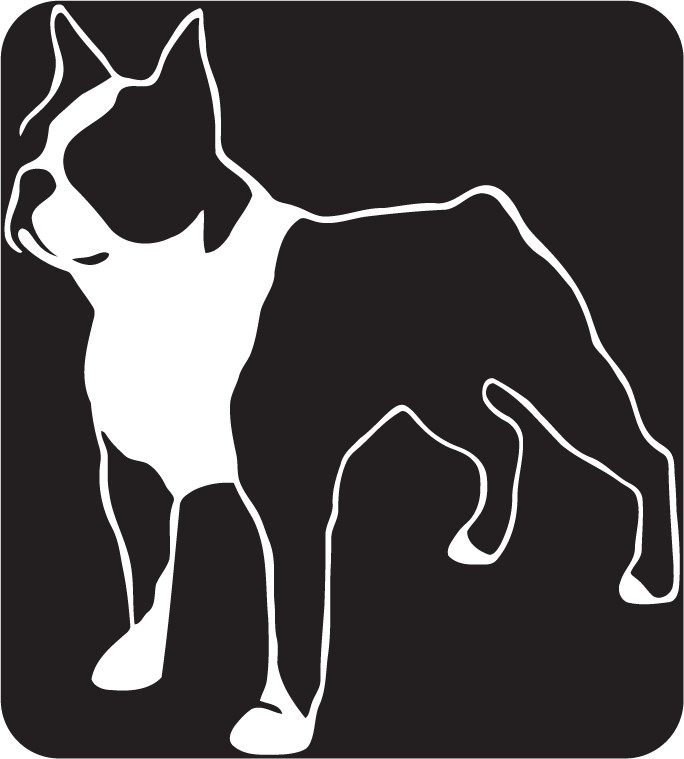 Boston Terrier Die Cut Vinyl No Background Multiple Colors Decal Made USA