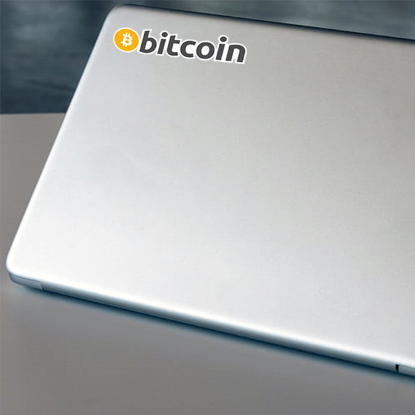 4-PACK Bitcoin Logo Die-Cut Vinyl Stickers – Best Quality Decals, FREE Shipping!