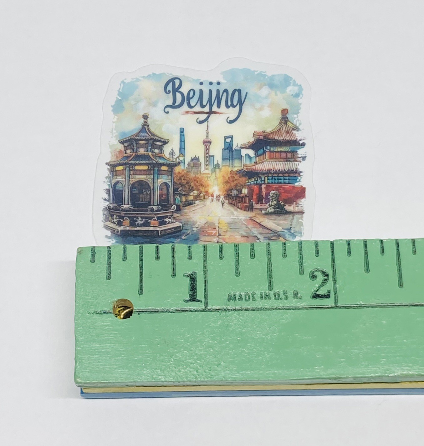 Beijing Transparent Sticker Travel City Street Art Decal Vinyl Souvenir Tc6