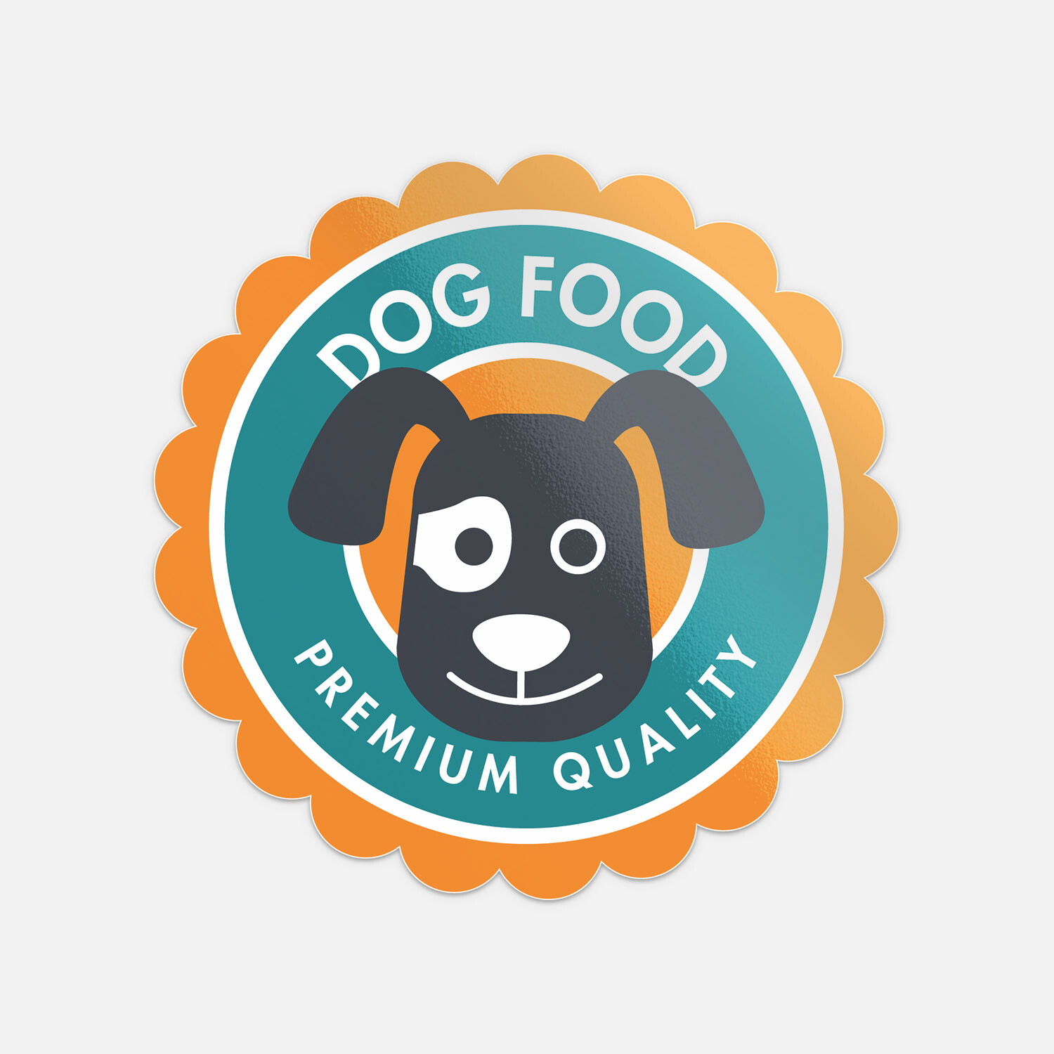 Dog Food Premium Quality Petshop Badge Vinyl Sticker Decal