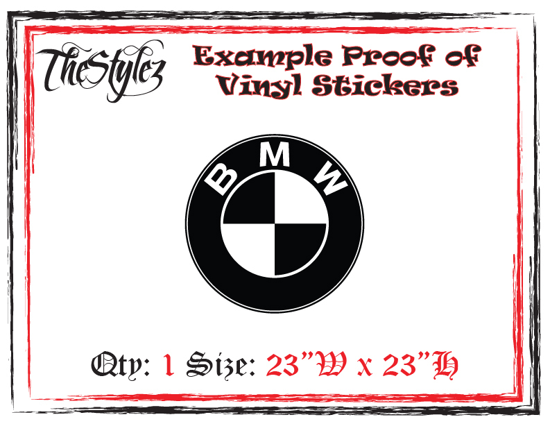 BMW Car Vinyl Wall Sticker