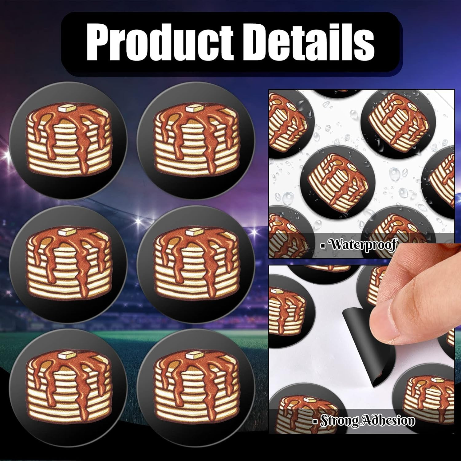 200 Pcs Football Helmet Stickers Pancake Block Football Award Decals for Helm…