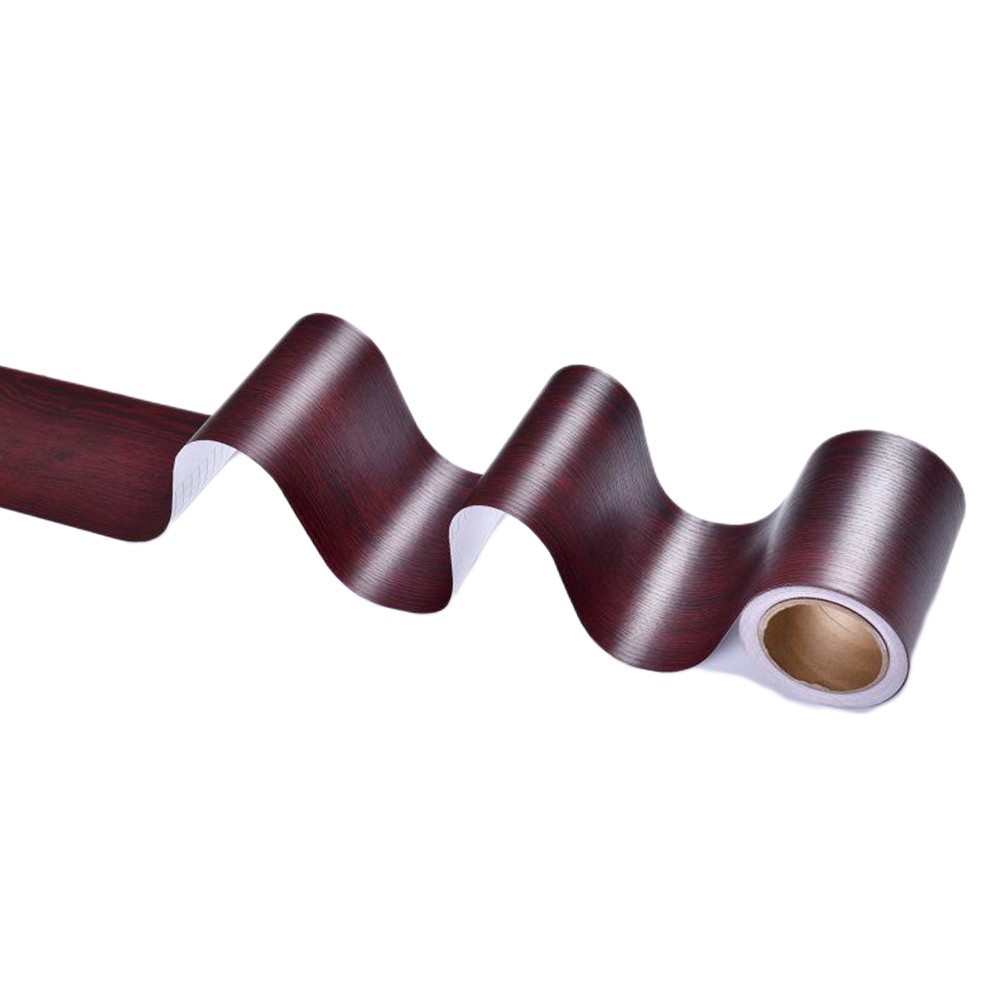 Smooth Application of Multi Color Wooden Texture Skirting Stickers Set
