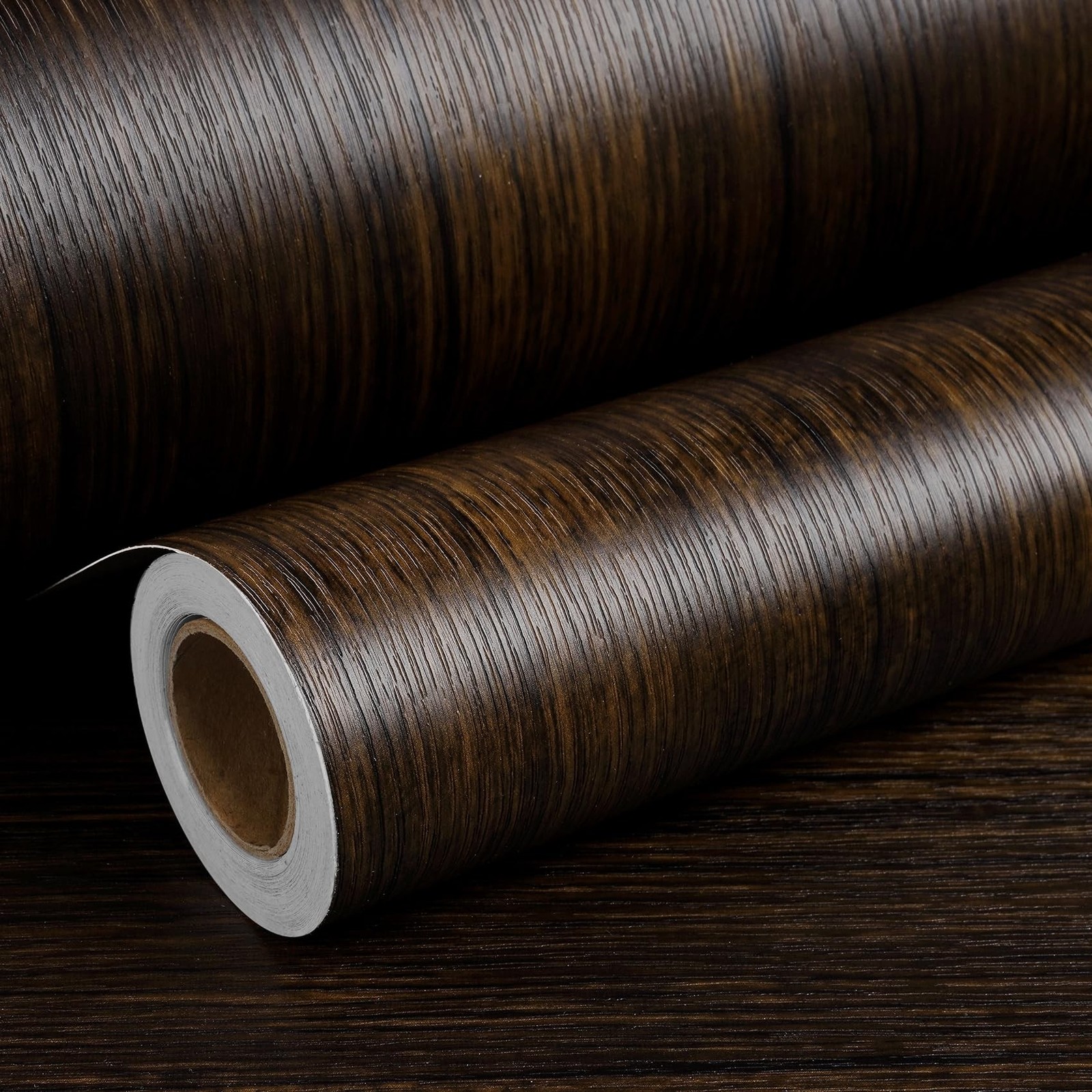 ReWallpaper Wood Wallpaper Dark Brown Wooden Contact Paper Peel and Stick Wat…