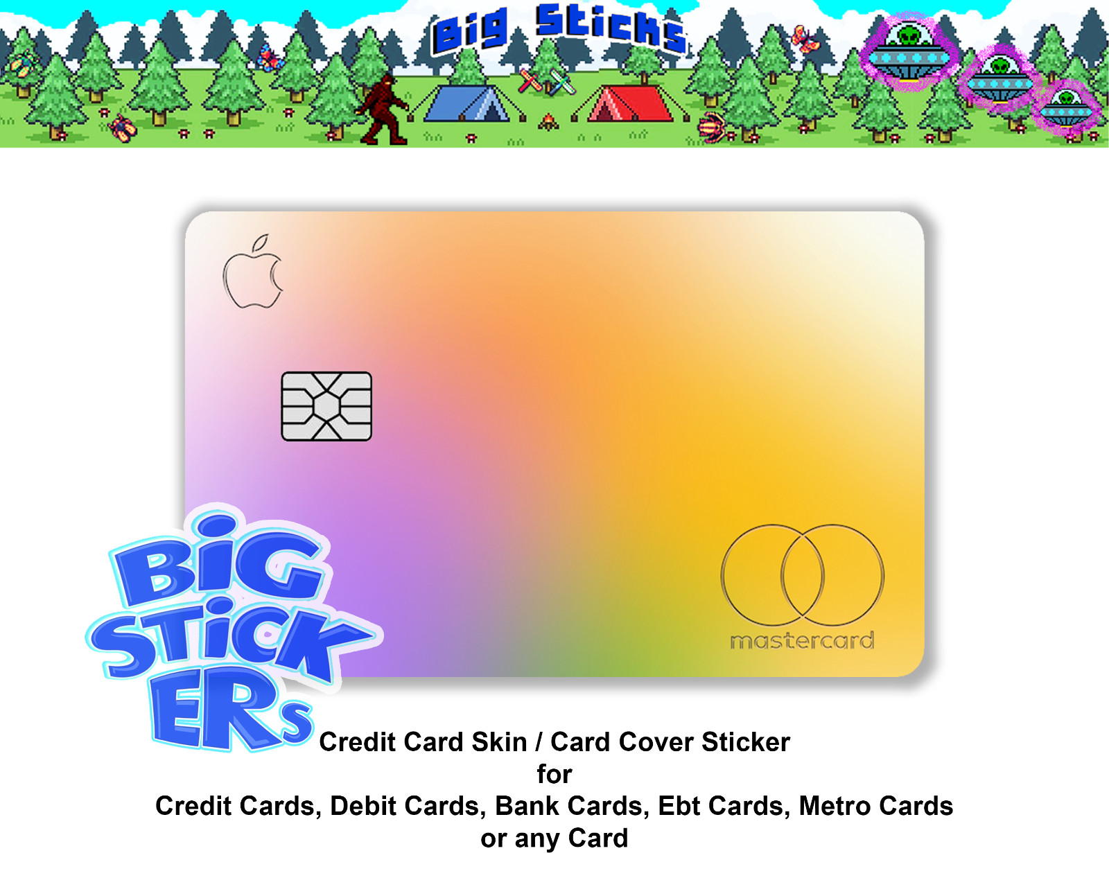 iAppleCard Credit Card Skin Cover SMART Sticker Wrap, Durable Laminated Decal