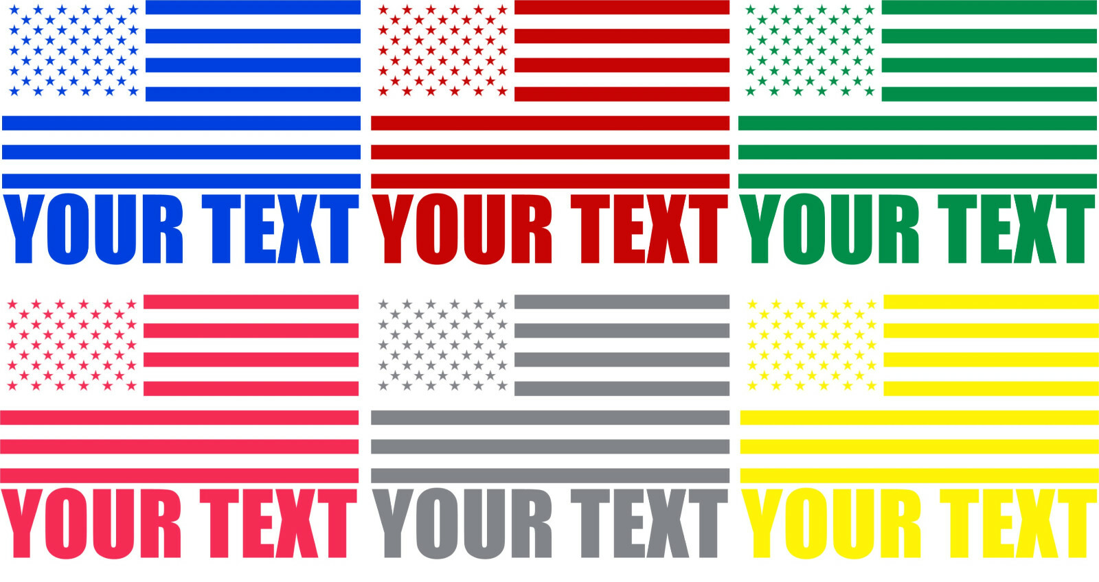 Vinyl Decal Truck Car Sticker Laptop – USA United States Flag American Custom