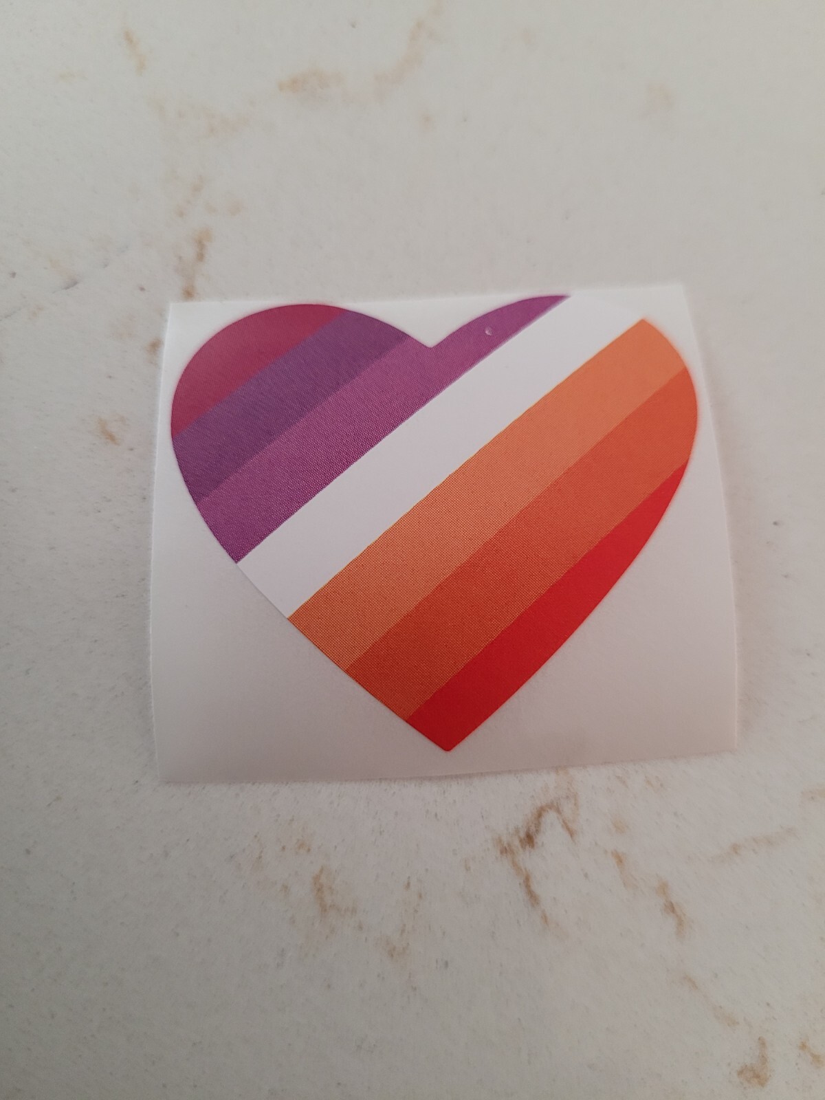 Assorted Themes 10 PCS Heart-Shaped Gay LGBTQIA+ Pride Flags Stickers BRAND NEW