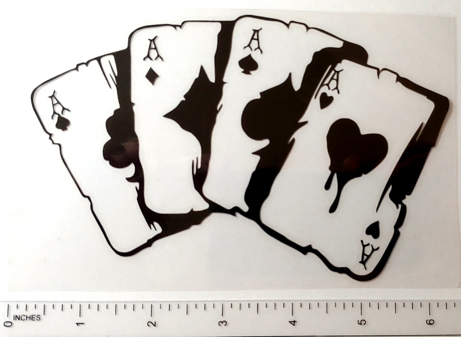 Poker sticker for car laptop door man cave