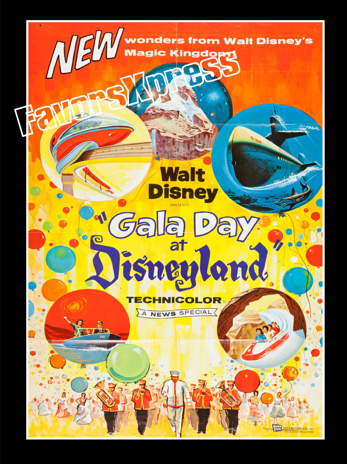 1960 GALA DAY AT DISNEYLAND PROMO POSTER PHOTO FRIDGE MAGNET 3.5 x 2.5 in