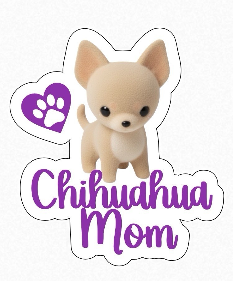 Dog Mom Puppy Breeds Iron On Transfer Decals For Tshirts, Sweatshirts, Totetbags