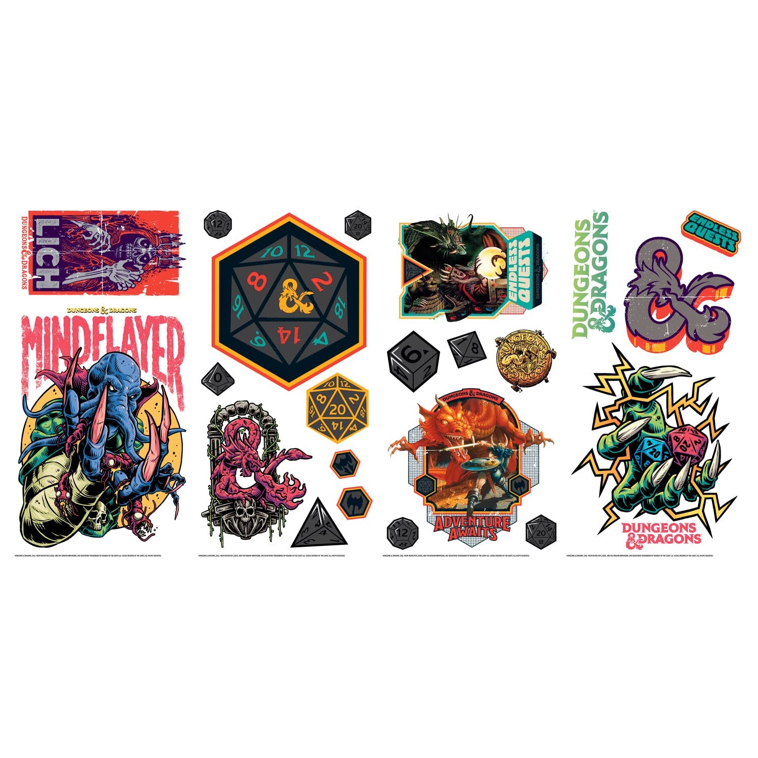 RMK5350SCS Dungeons and Dragons Peel and Stick Wall Decals