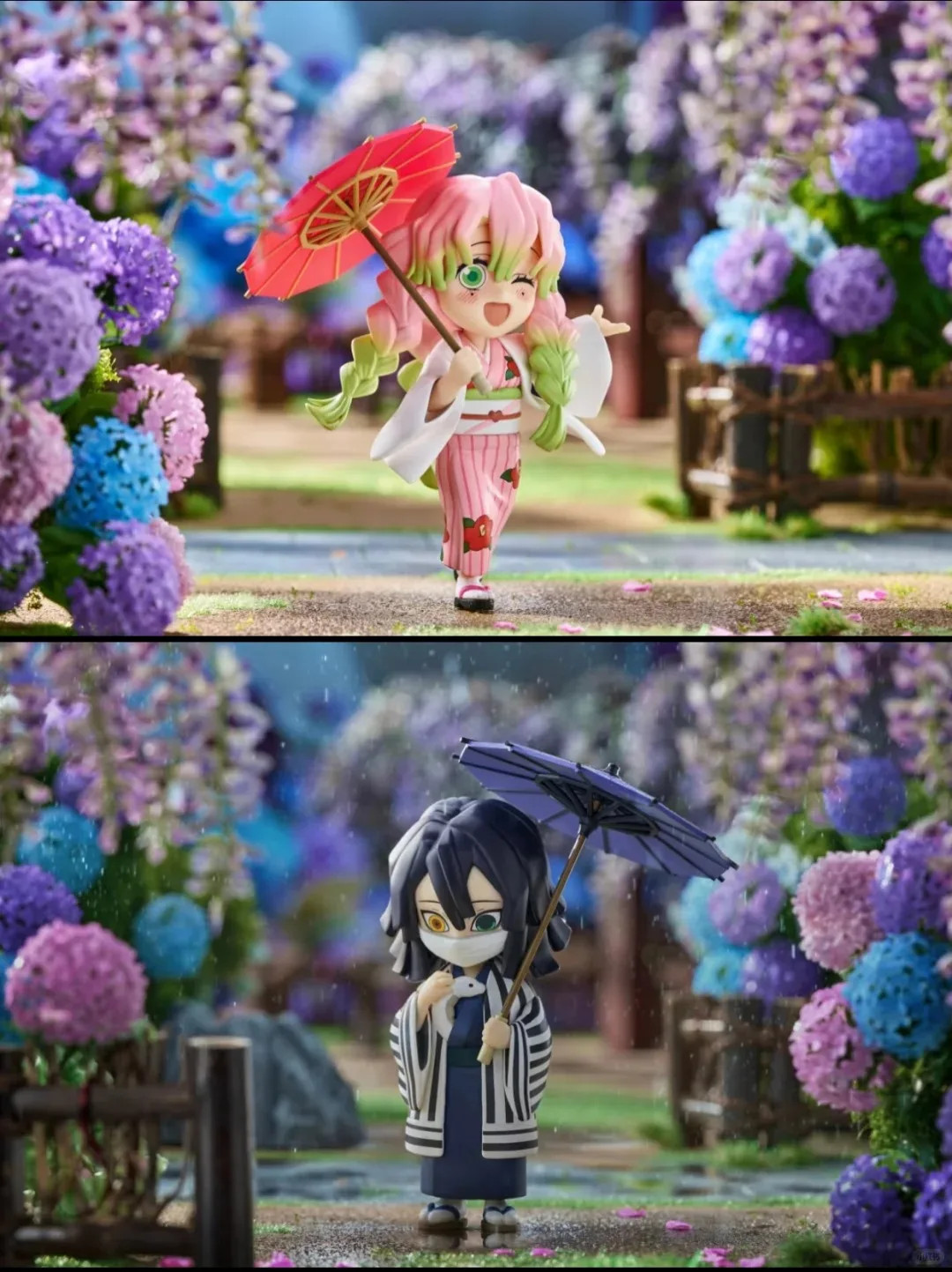 New Anime Figure Demon Slayer Figures Kimetsu No Yaiba Doll Plum Rain Series Bli