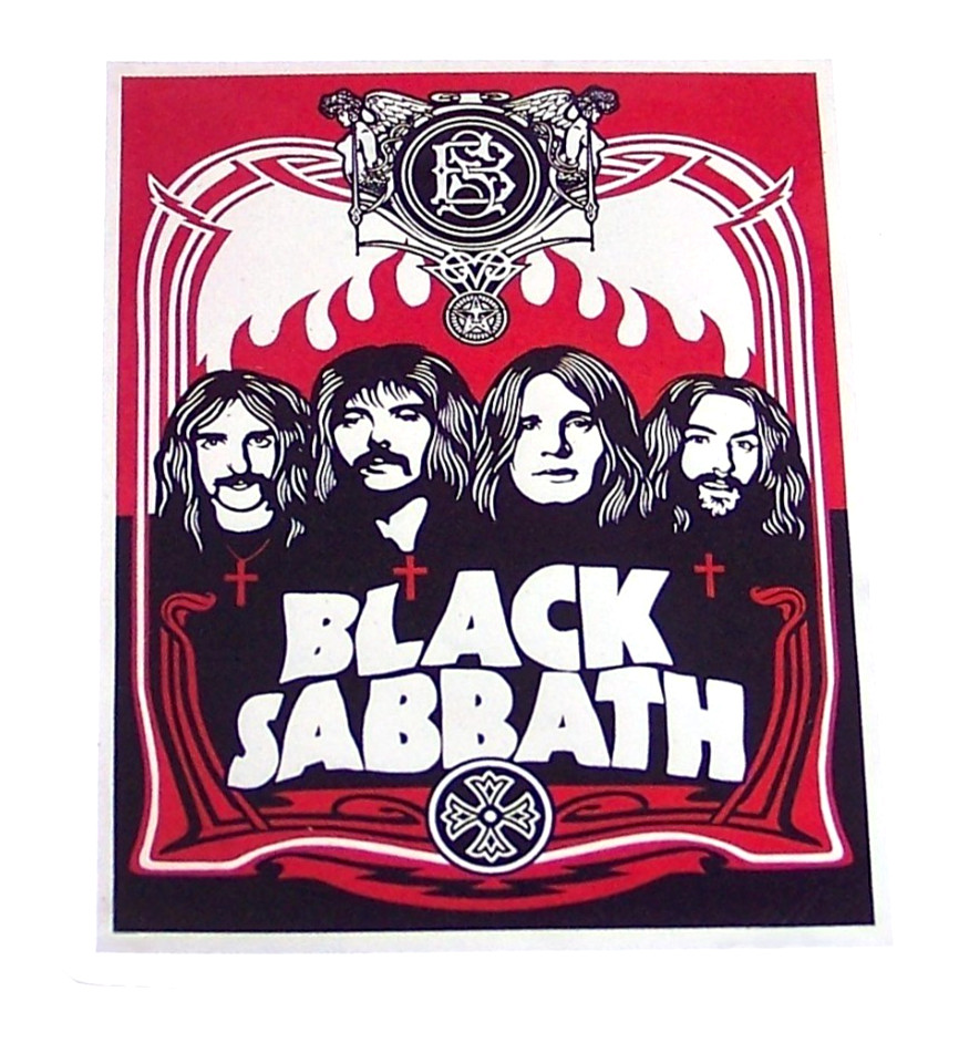 Black Sabbath OZZY Logo Die Cut Sticker Decal Heavy Metal BLACK SABBATH