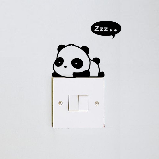 Cartoon Animals Wall Decals Light Switch Wall Stickers DIY Home Decoration