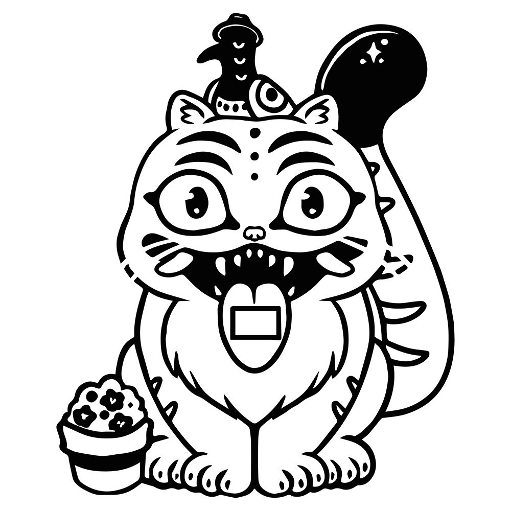 6" K-Pop Demon Hunters Derpy Tiger & Sussie Vinyl Decal Sticker