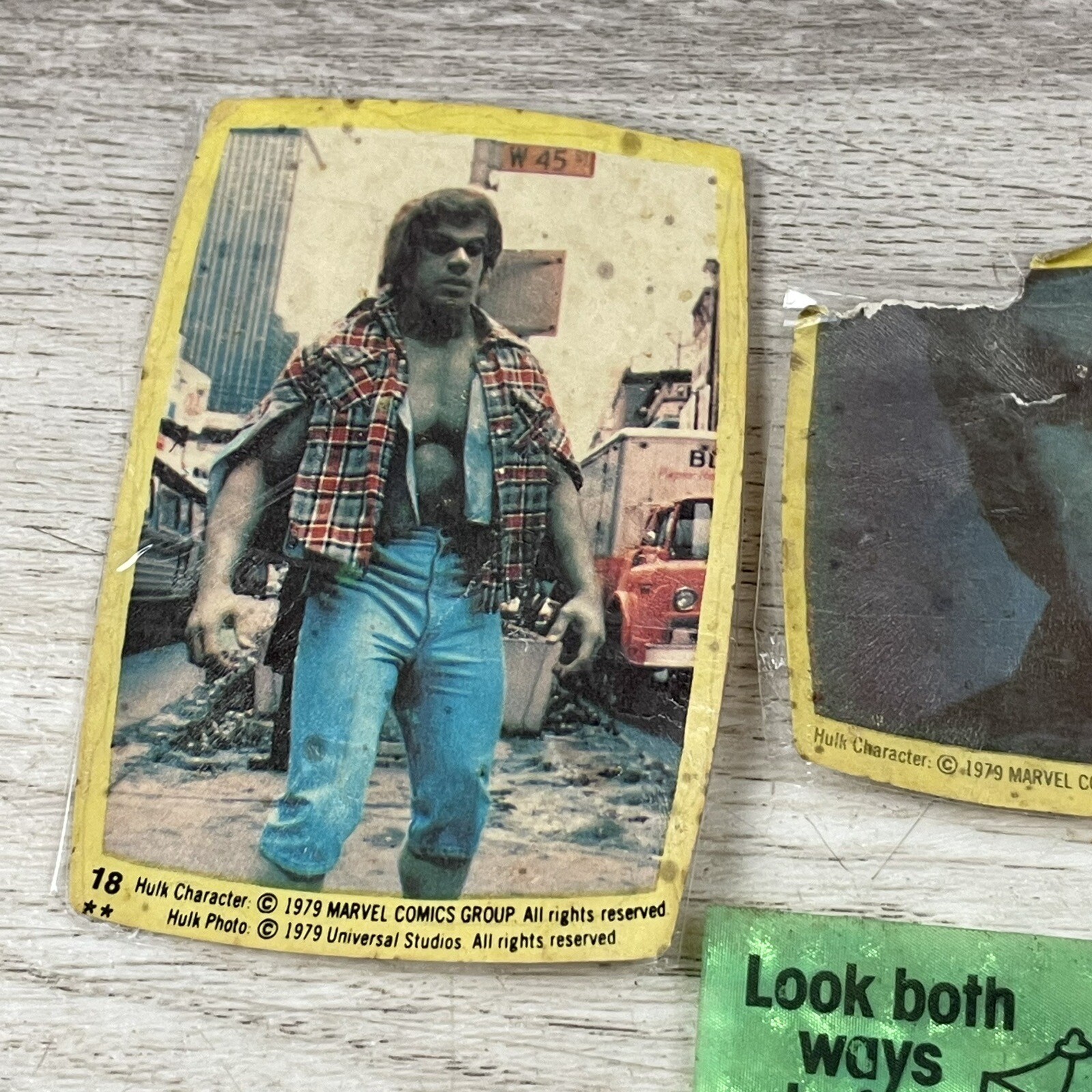 1970s Sticker Lot 3 – MARVEL COMICS 1979 INCREDIBLE HULK + Topps Hulk + Kelloggs