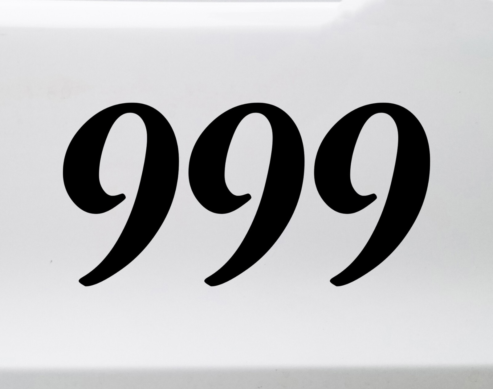 999 Angel Number Vinyl Decal – Release Completion Numerology – Die Cut Sticker
