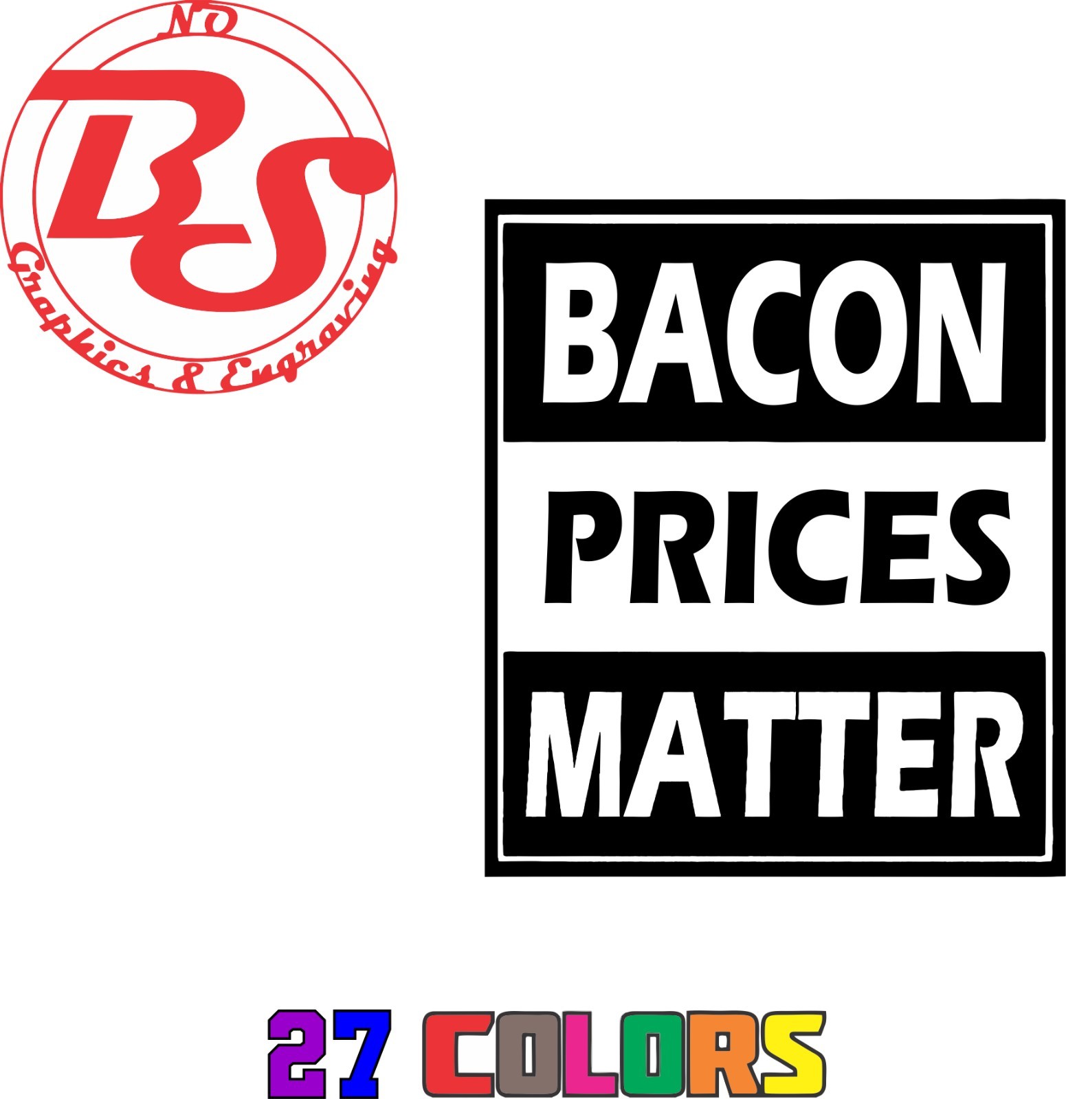 6" Bacon Vinyl Decal Beer Boobs Guns Smoker Meat Keto Carnivore BBQ Funny noBS
