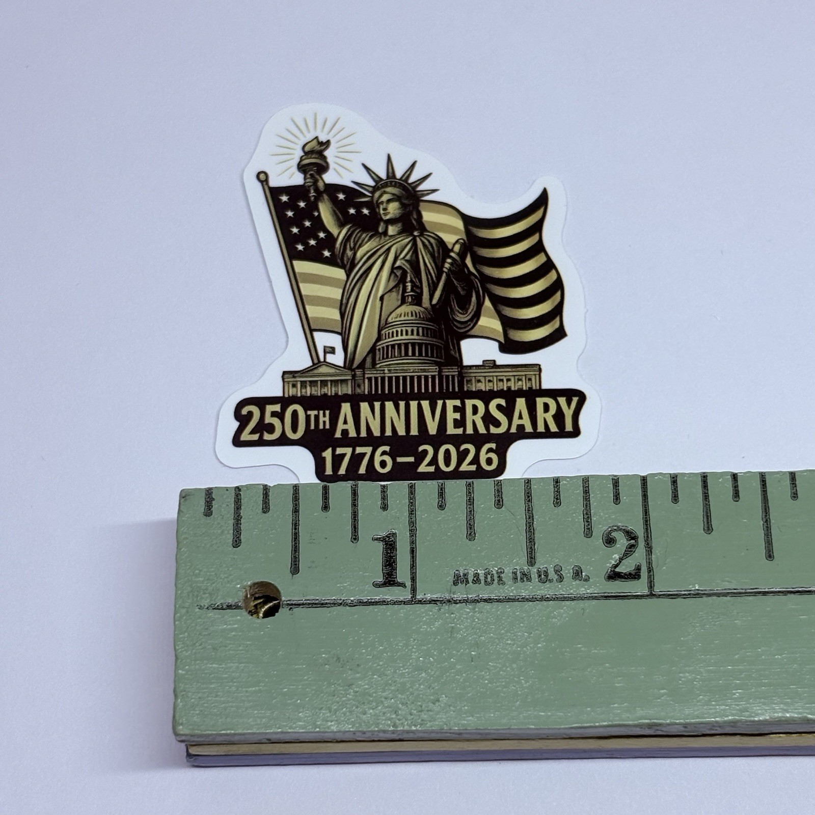 Statue Of Liberty Sticker USA 250th Anniversary Art Decal Vinyl Journal Tc9