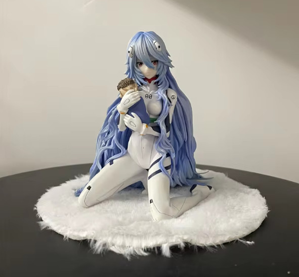 Kawaii Rei Ayanami Anime Figure 7in – Cute Evangelion PVC Doll Toy – Xmas Gift