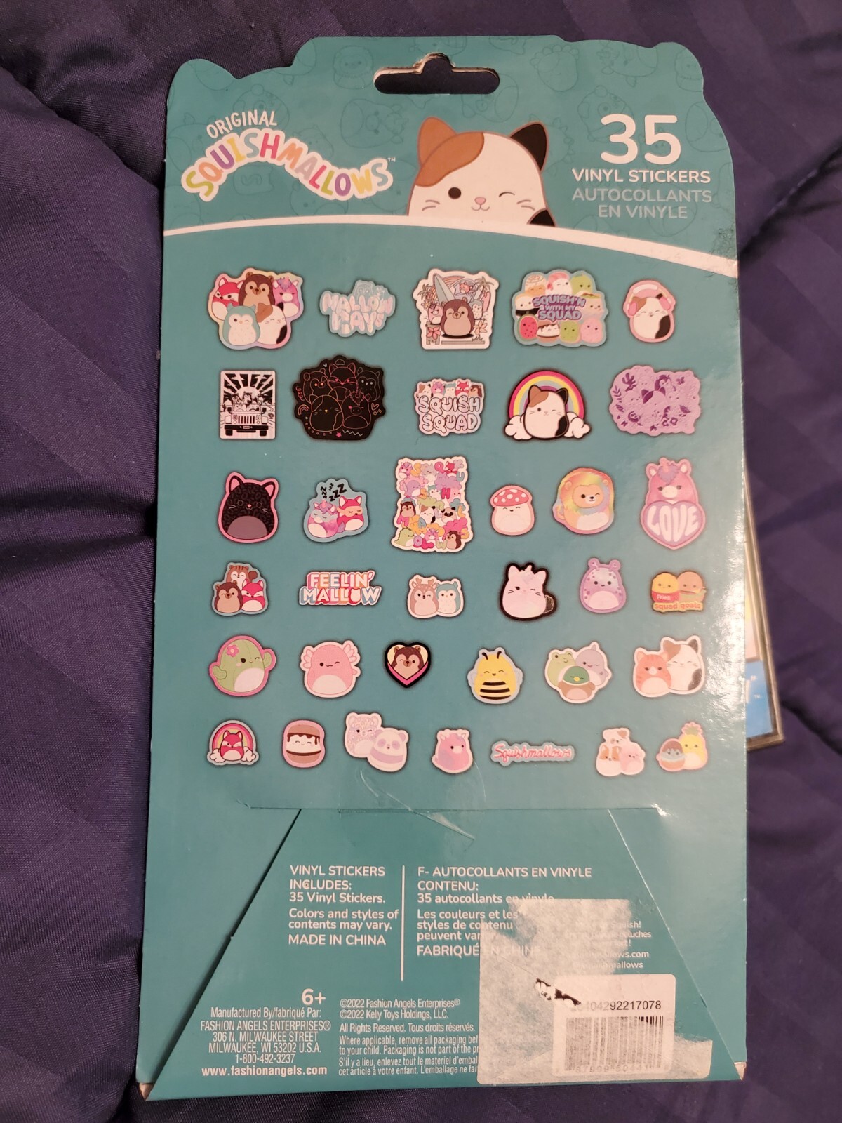 Original Squishmallows Vinyl Stickers – 35 Per Package – NEW unopened decals NIP