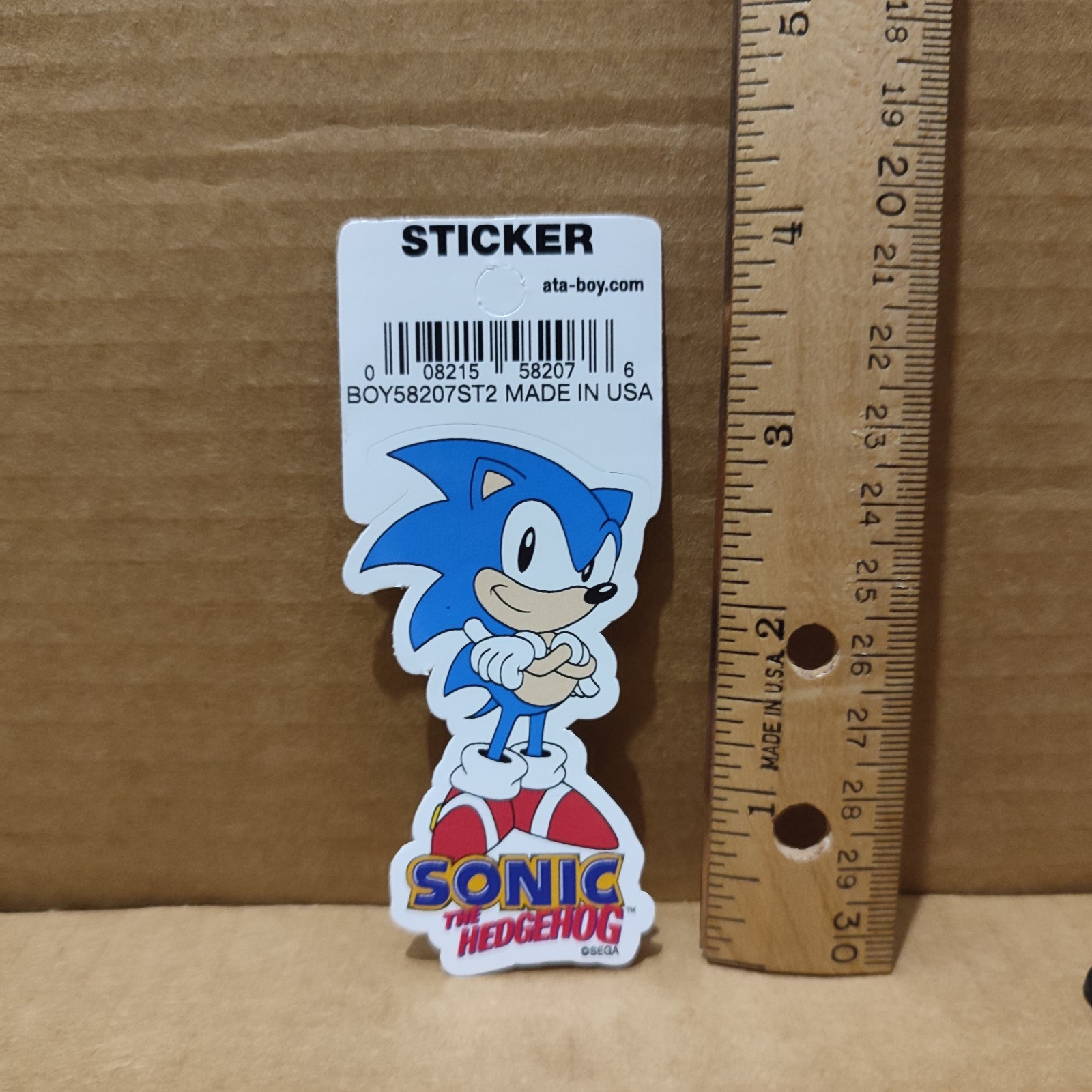Sonic The Hedgehog Die Cut Vinyl Sticker Official Sega Collectible Decal
