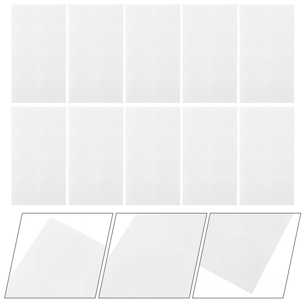 10 Sheets Sun Detection Stickers Uv Protection Patch Anti-collision Window Test