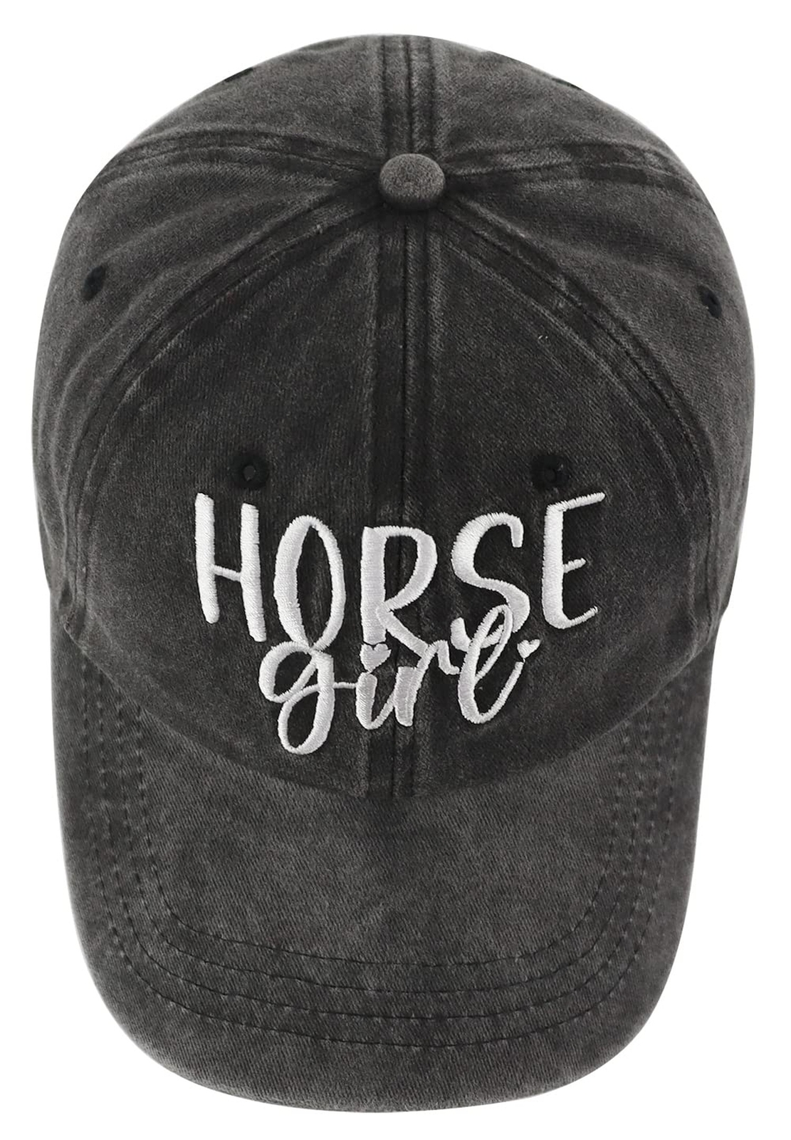 Horse Girl Hat for Women, Funny Adjustable Cotton Embroidered Horse Lover Bas…