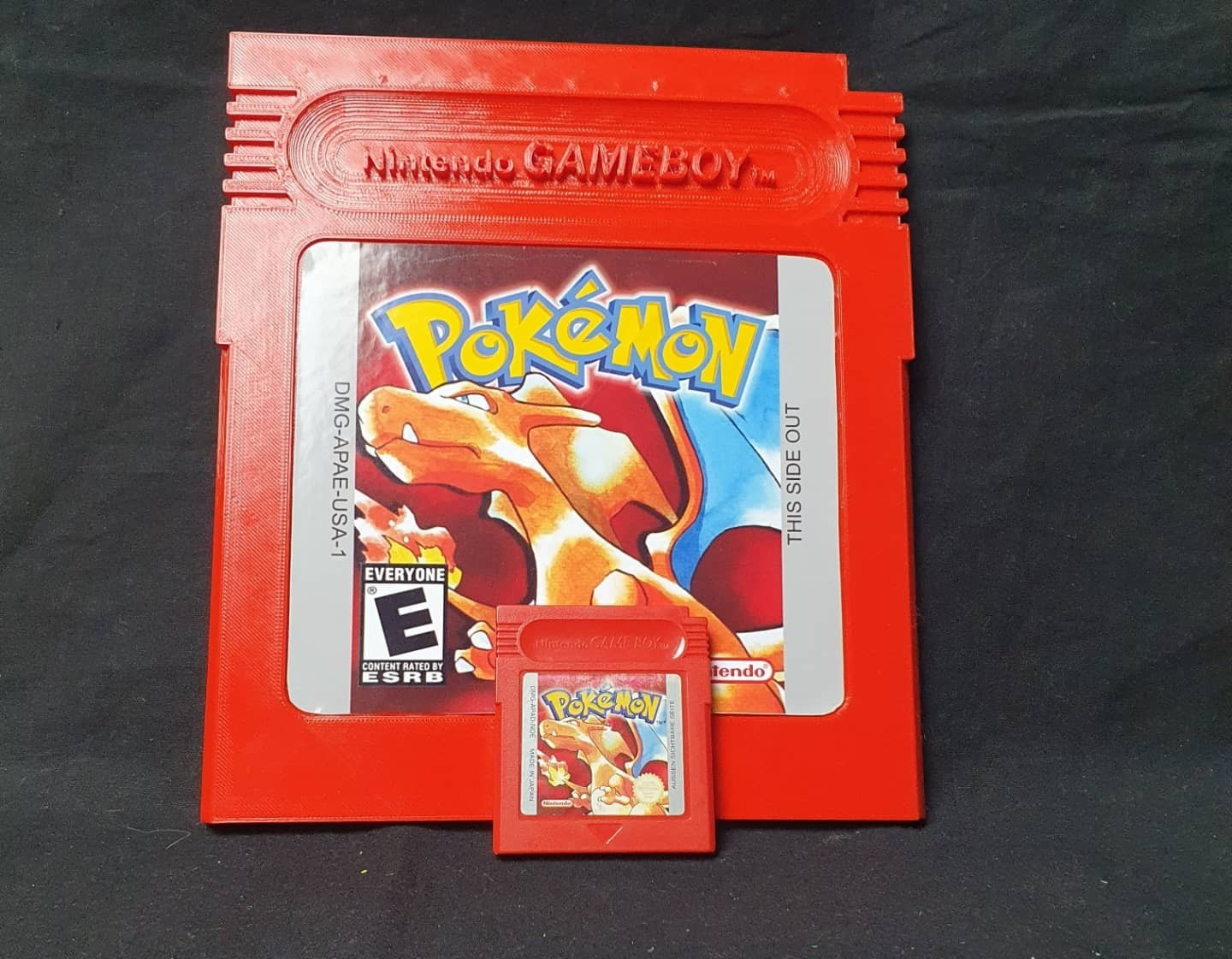 Oversized Pokemon Blue & Yellow Game Boy Cartridge Replica Display