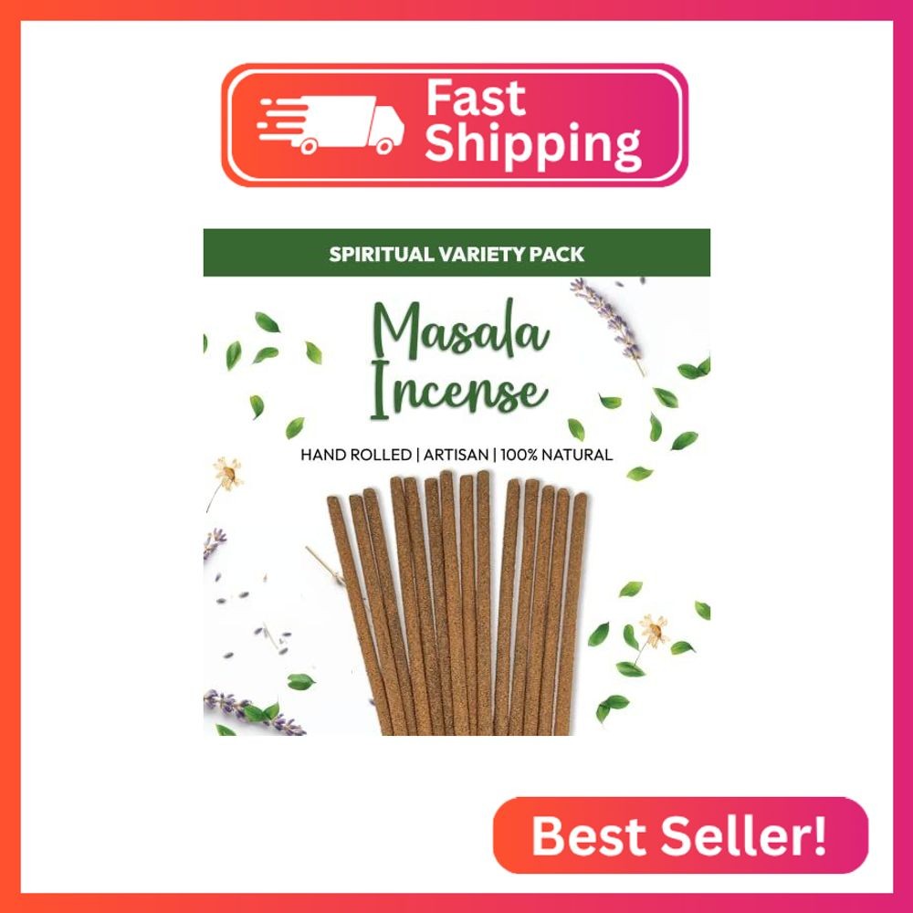Cleansing Incense Sticks Variety Pack – 6 Masala Incenses – White Sage, Lavender