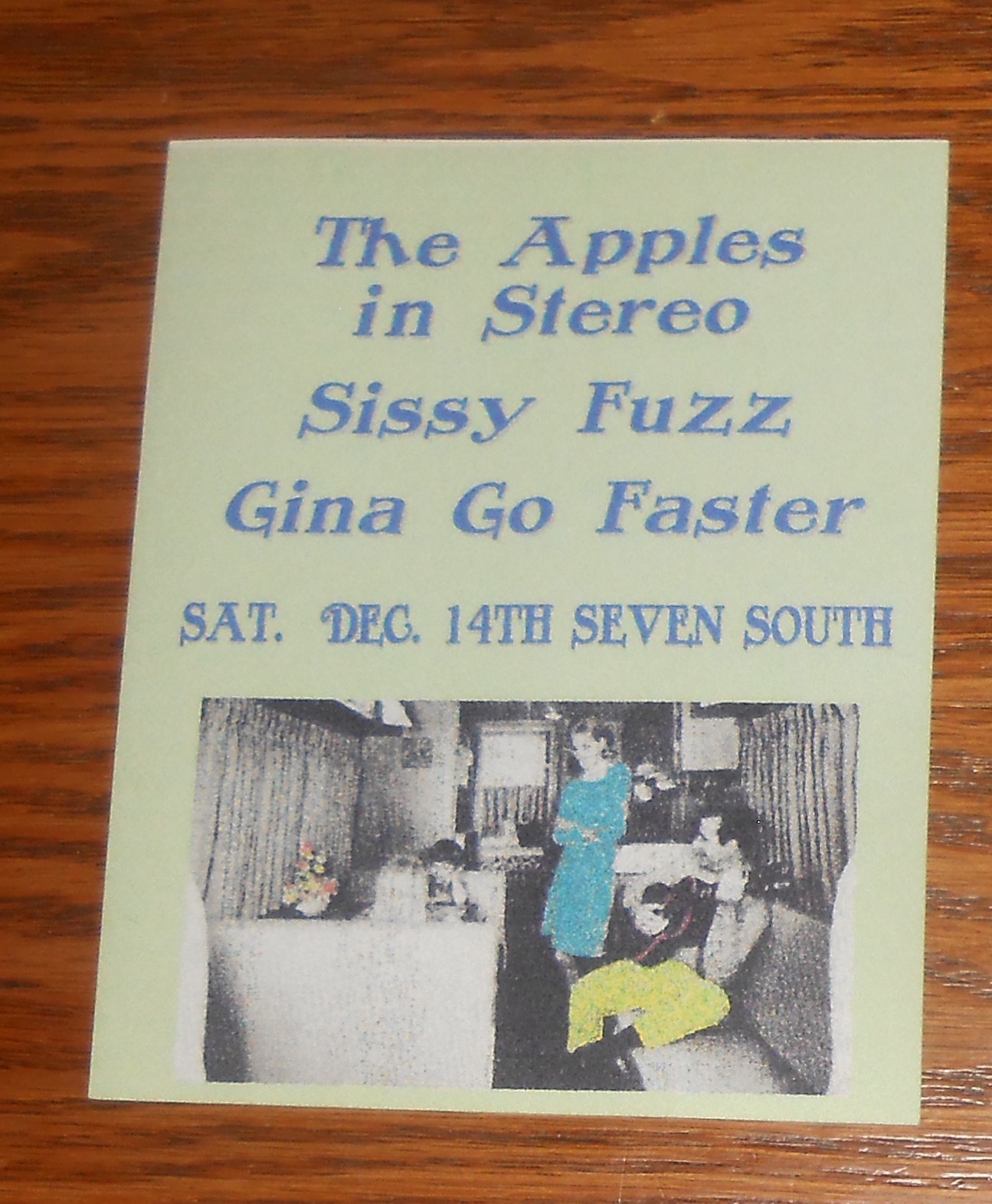 The Apples in Stereo Sissy Fuzz Gina Go Faster Sticker Decal Rectangle 4.5×3.75
