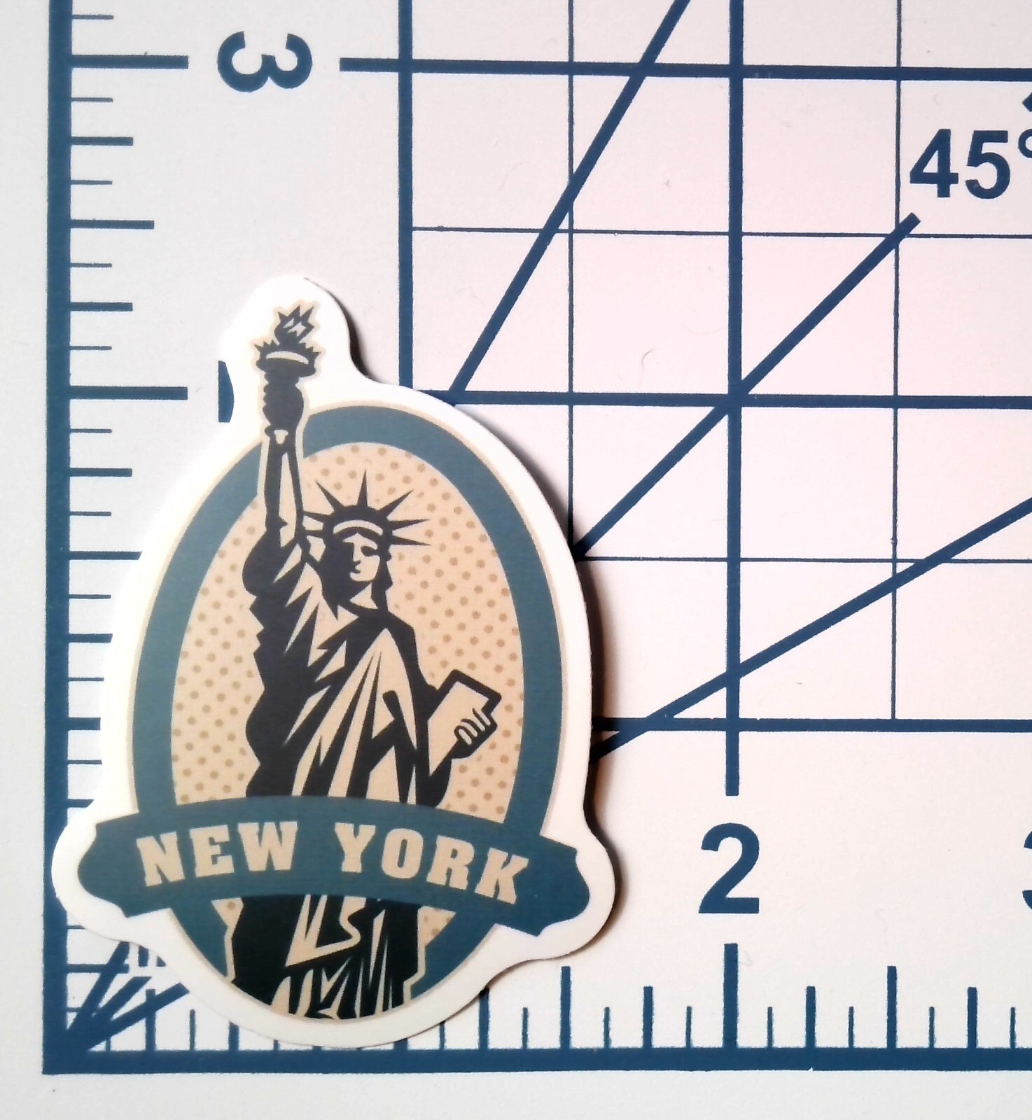 Statue of Liberty New York Die Cut Vinyl Sticker Decal Travel Landmark