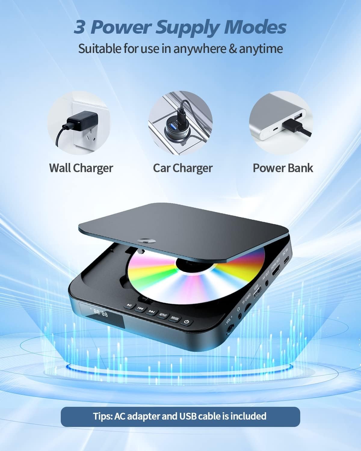 Mini DVD Player HDMI, DESOBRY 1080P HD Small Compact DVD Player for Smart TV …