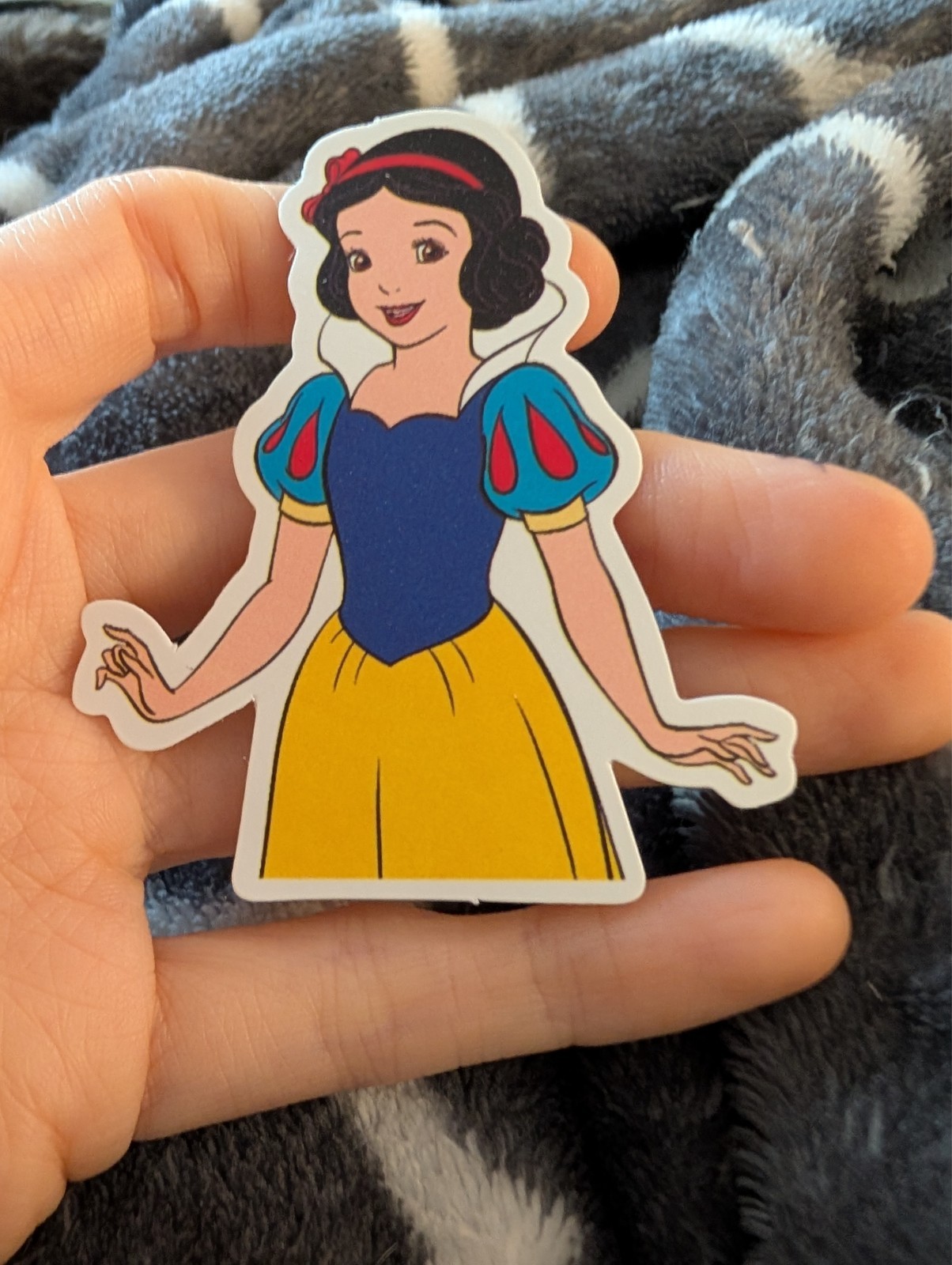 Snow white, Disney, Vintage cartoon, Sticker, movie characters