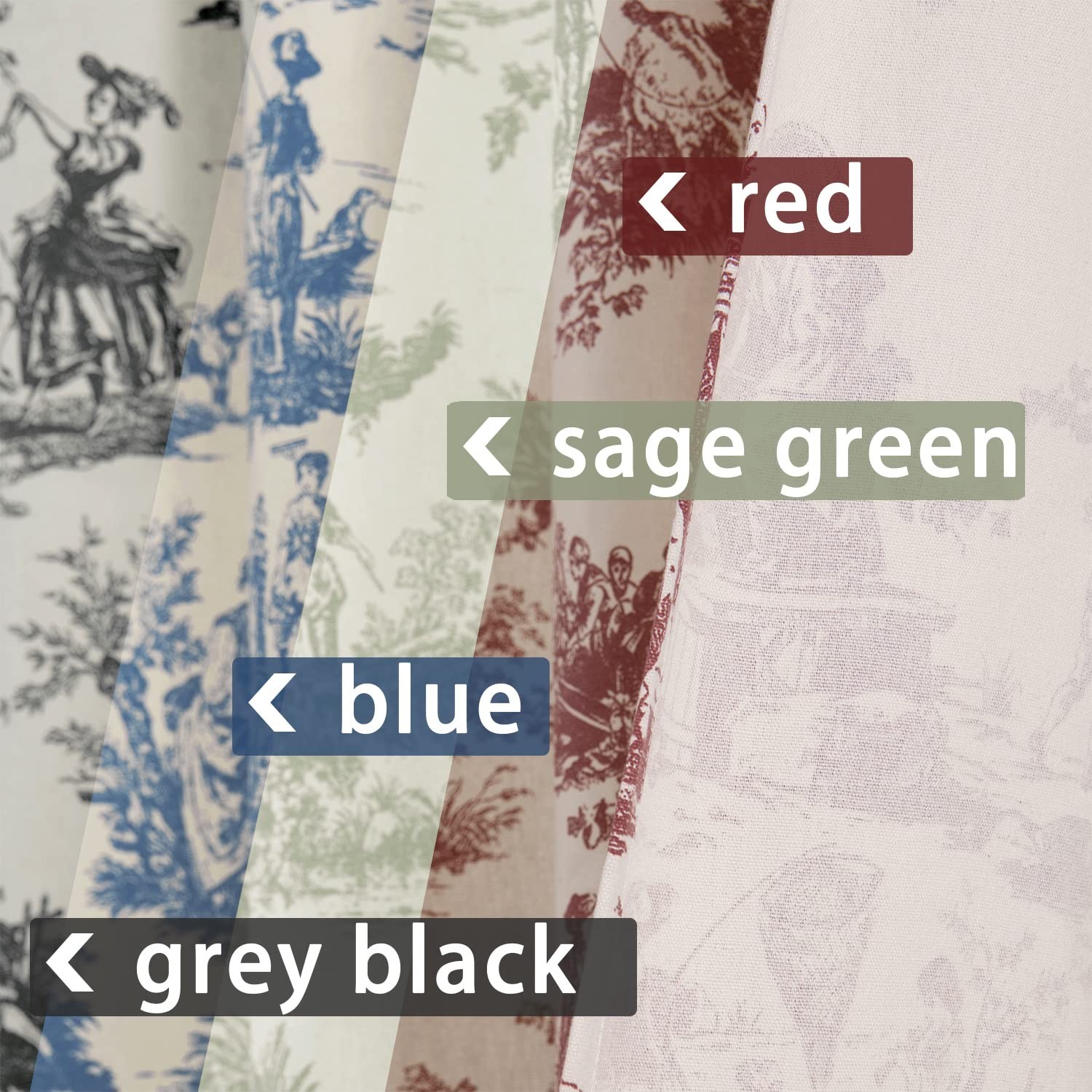 Sage Green Curtains 84 Inch Length for Living Room 2 Panels Set Spring Countr…