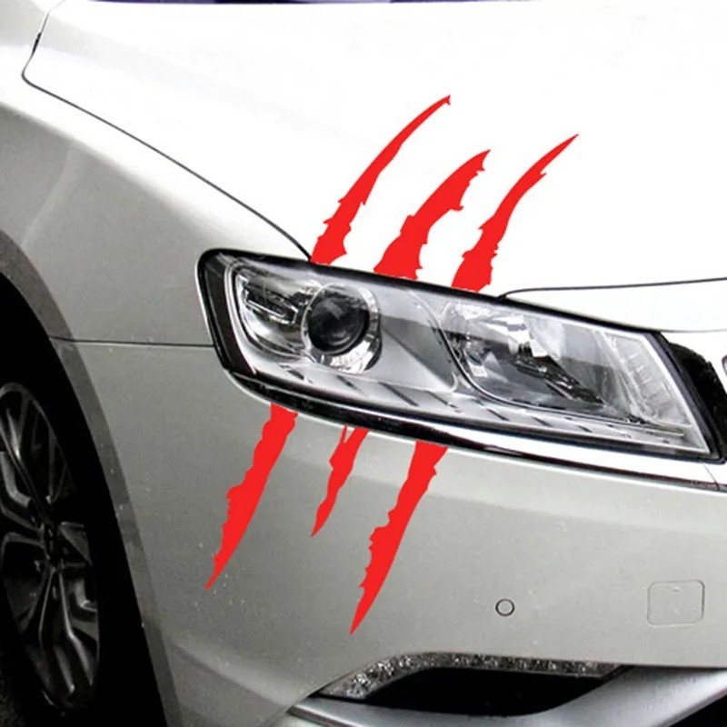 1x Car Headlight Monster Claw Marks Vinyl Decal Stickers Auto Graphics Overlay