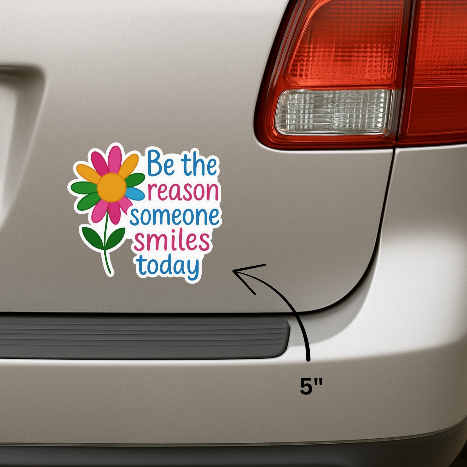 4Pcs Be the Reason Someone Smiles Today Stickers – Cute Inspirational Decals